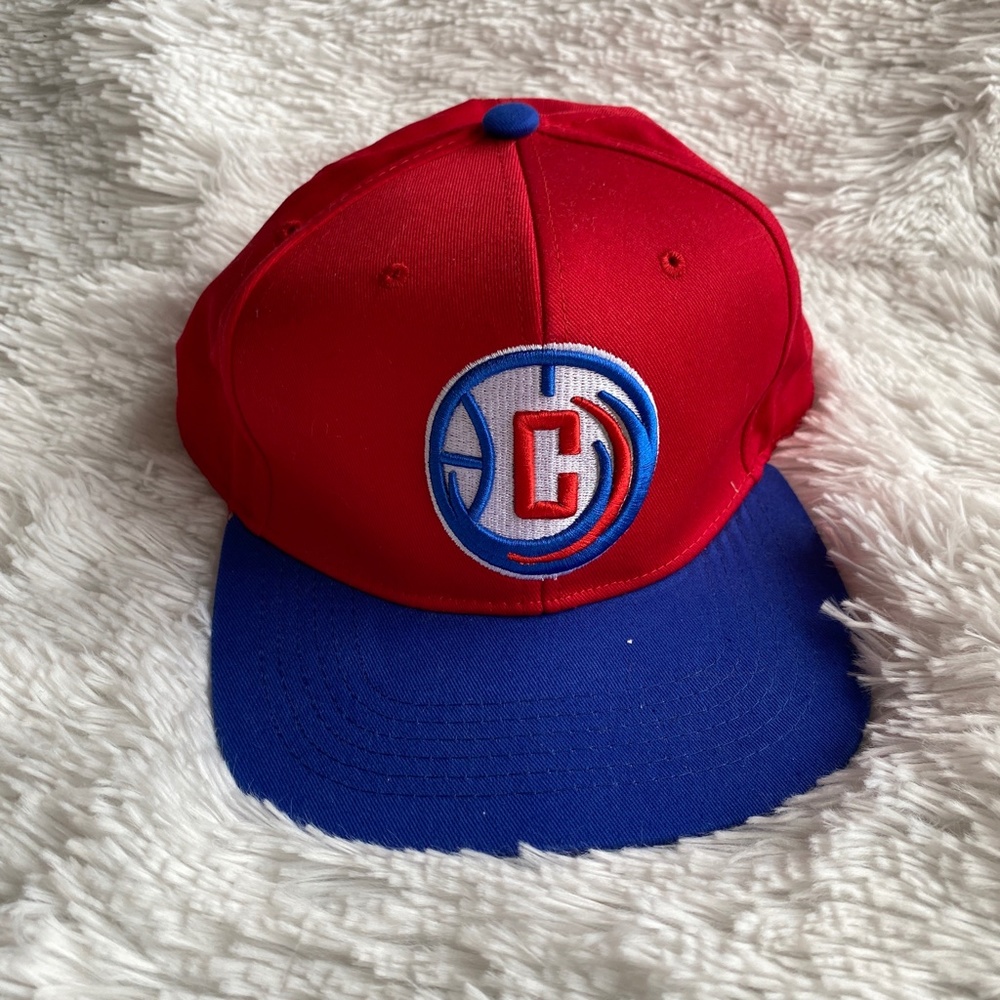 MELONWEAR Los Angeles Clippers Red & Blue Snapback Adjustable NBA Hat Cap OS